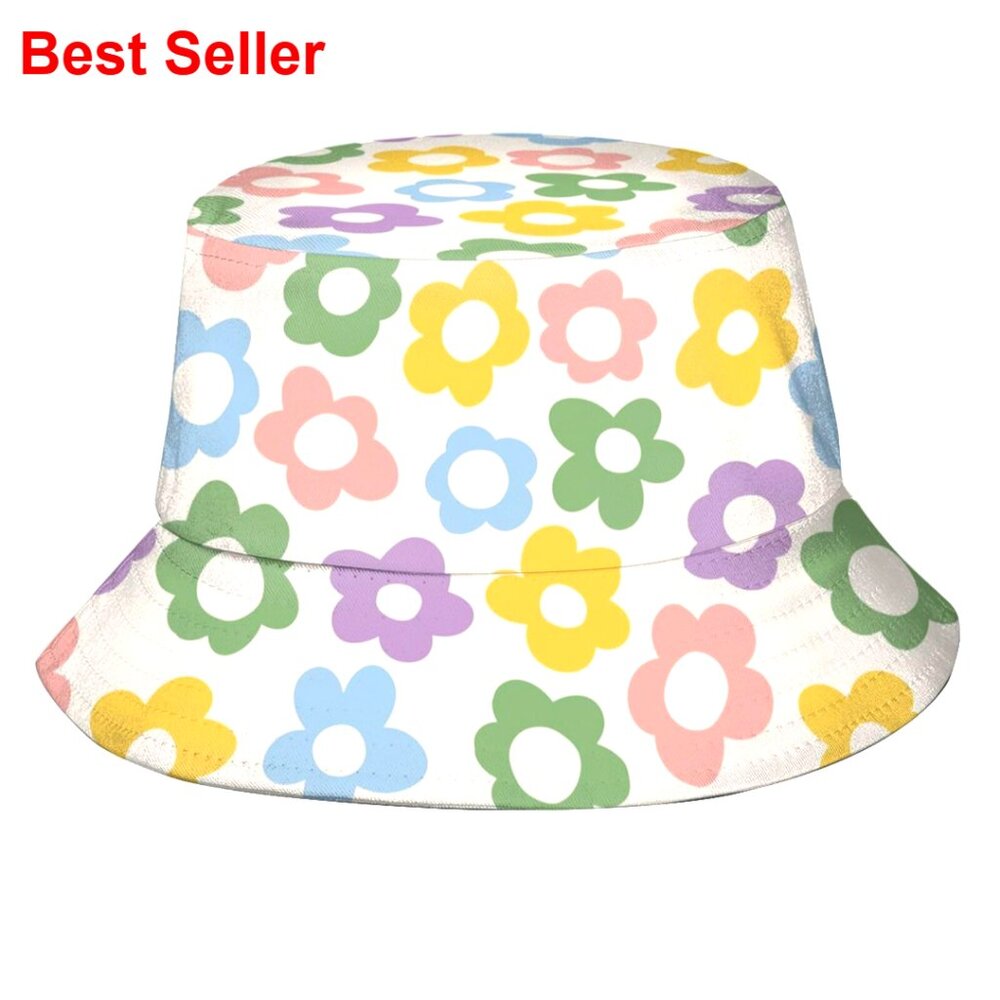 Packable Polyester Bucket Hat Sun Protection Unis… - image 1